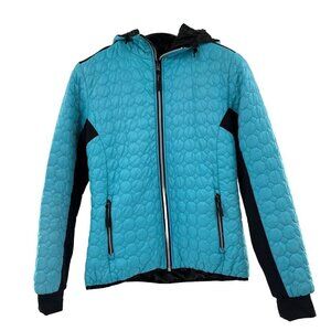 Swix Women's Size M Green Full Zip Puffer Jacket Caribou Northern Reversible